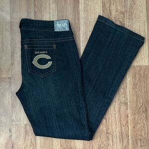 Touch by Alyssa Milano Chicago Bears Flared Boot Cut 8 NFL Embroidered Pockets